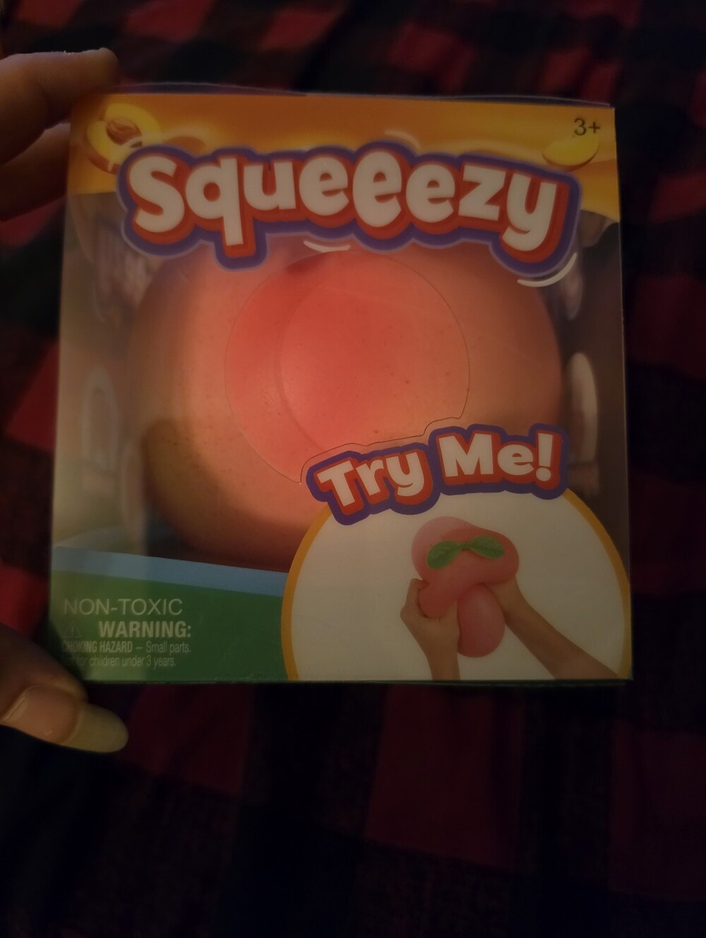 Squeeezy Pink Squishy PEACH- Squeezy